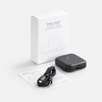 Складная станция беспроводной зарядки Trilogic, черная