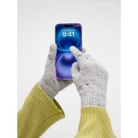 Перчатки сенсорные Spotti Senso, светло-серые, размер S/M