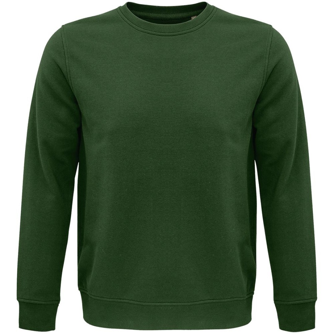 Свитшот унисекс Comet, темно-зеленый, XS