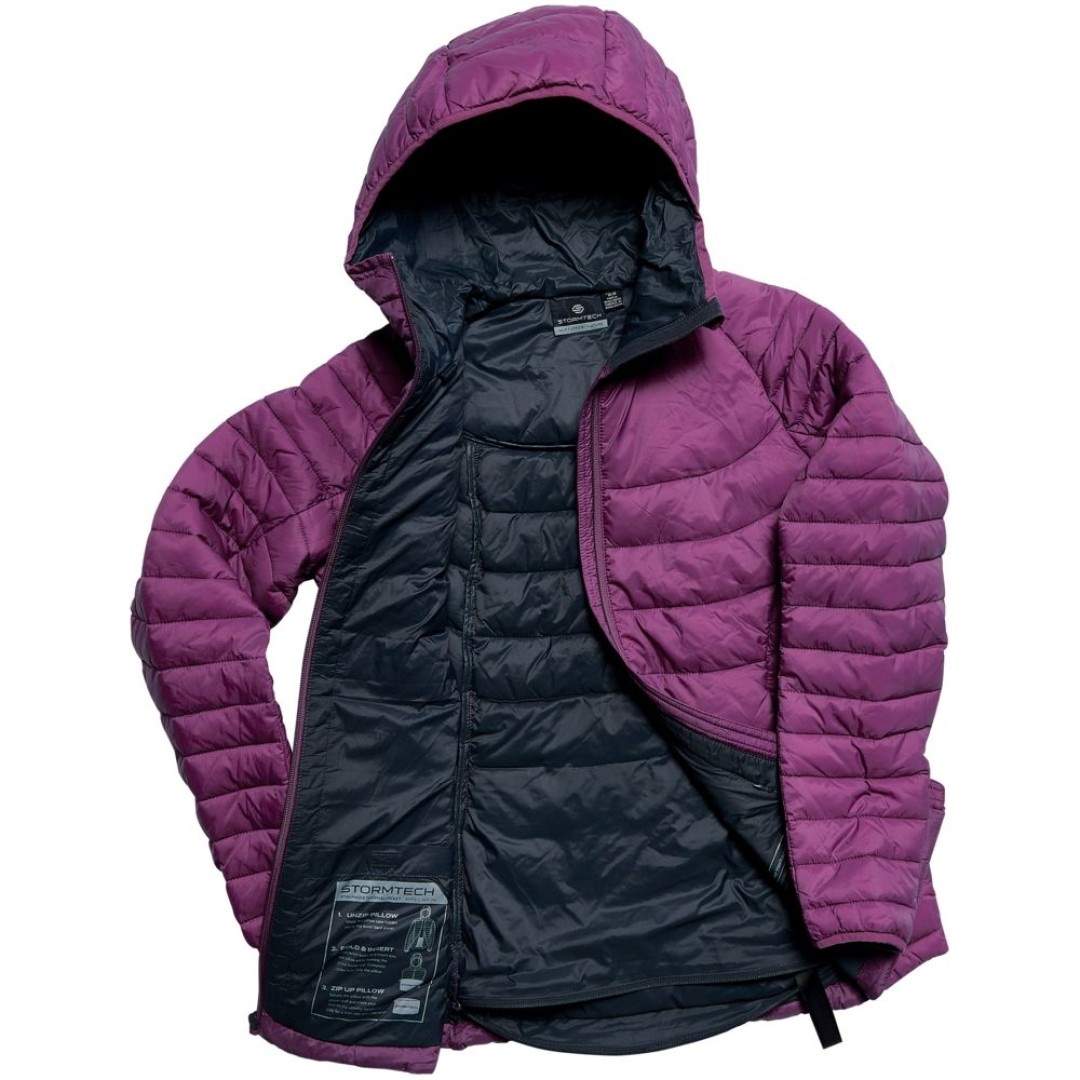 Куртка компактная женская Stavanger черная с серым, XXL