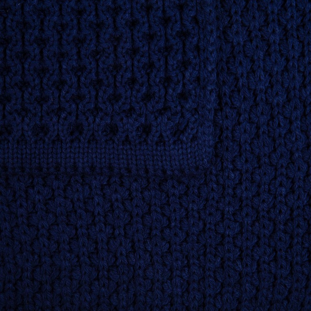 Плед Serenita, темно-синий (сапфир)