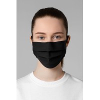 Маска гигиеническая Respire, двухслойная, немедицинская, черная, М