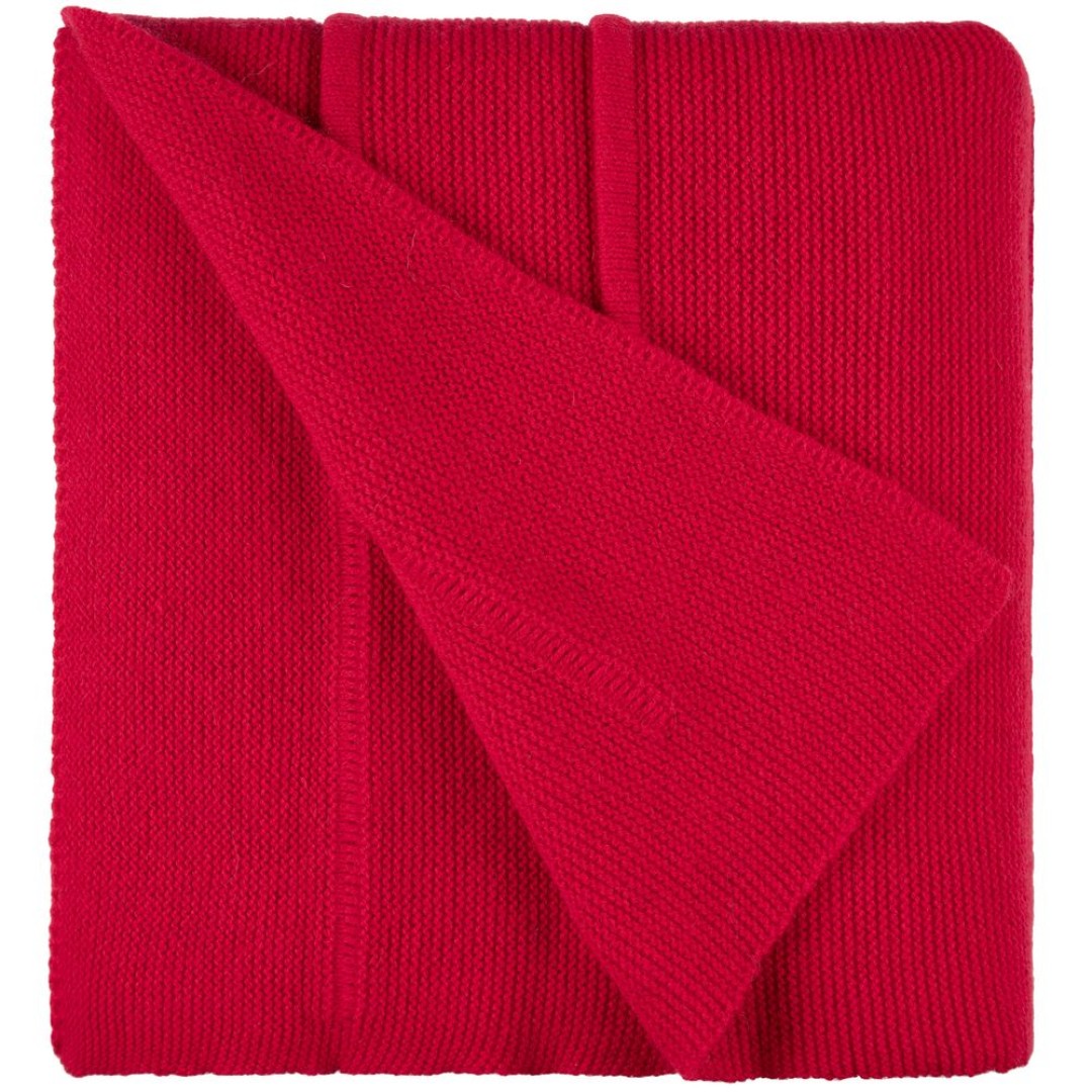 Плед Nessona Alpaca, красный (гвоздика)