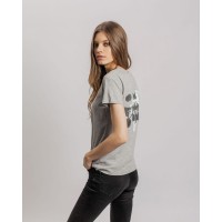 Футболка женская «Подсознательность», серый меланж, S