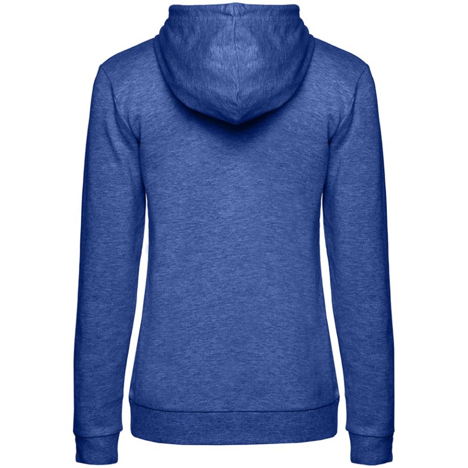 Толстовка с капюшоном женская Hoodie, ярко-синий меланж, L