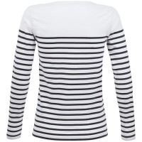 Футболка женская с длинным рукавом Matelot LSL Women, белая с темно-синим, L