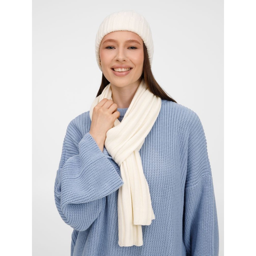 Шарф Metelitsa, белый (молочный)