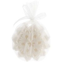 Свеча Snowflame 3, белая, 8 см