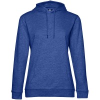 Толстовка с капюшоном женская Hoodie, ярко-синий меланж, S