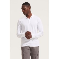 Рубашка поло унисекс с длинным рукавом Planet LSL, черная, размер S