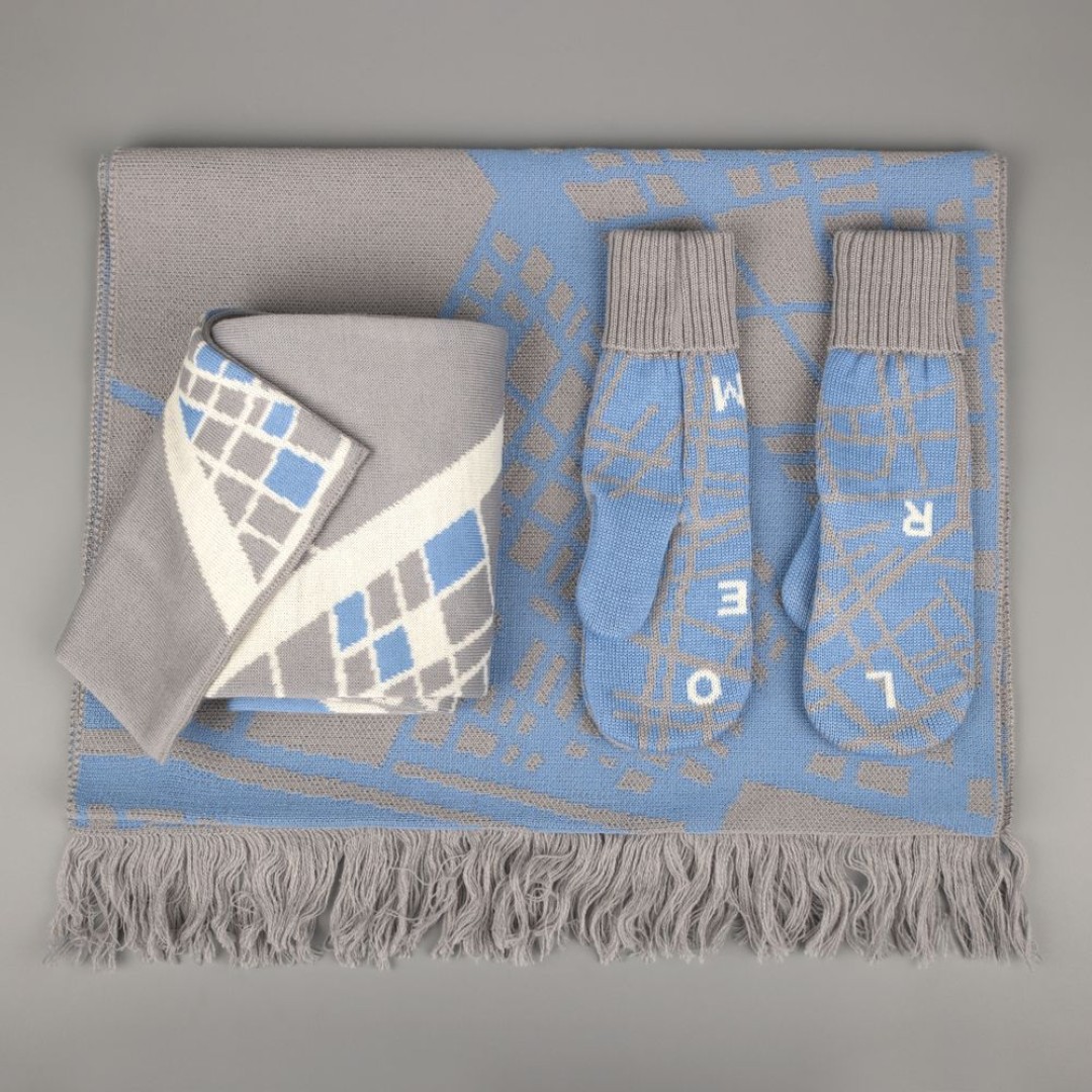 Варежки Joyful на заказ, полушерсть