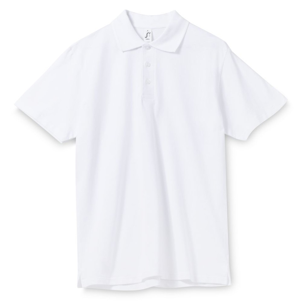 Рубашка поло мужская Spring 210 белая, M