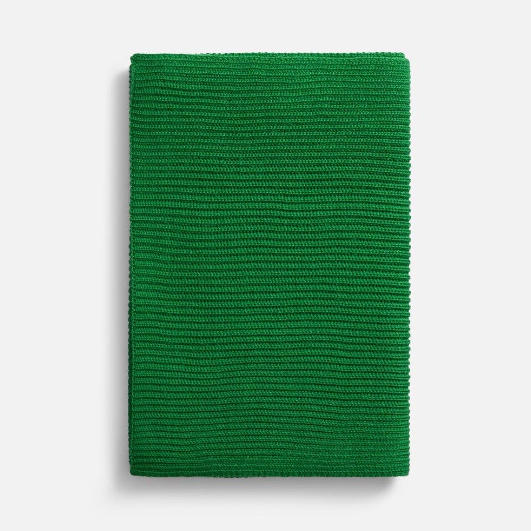 Шарф Nobilis Mono, ярко-зеленый