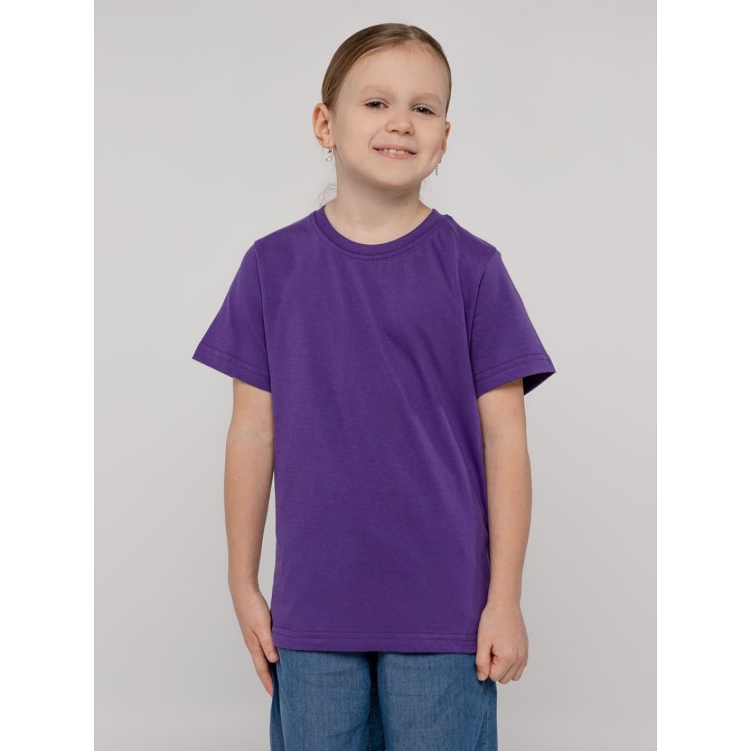 Футболка детская T-Bolka Kids, фиолетовая, 6 лет