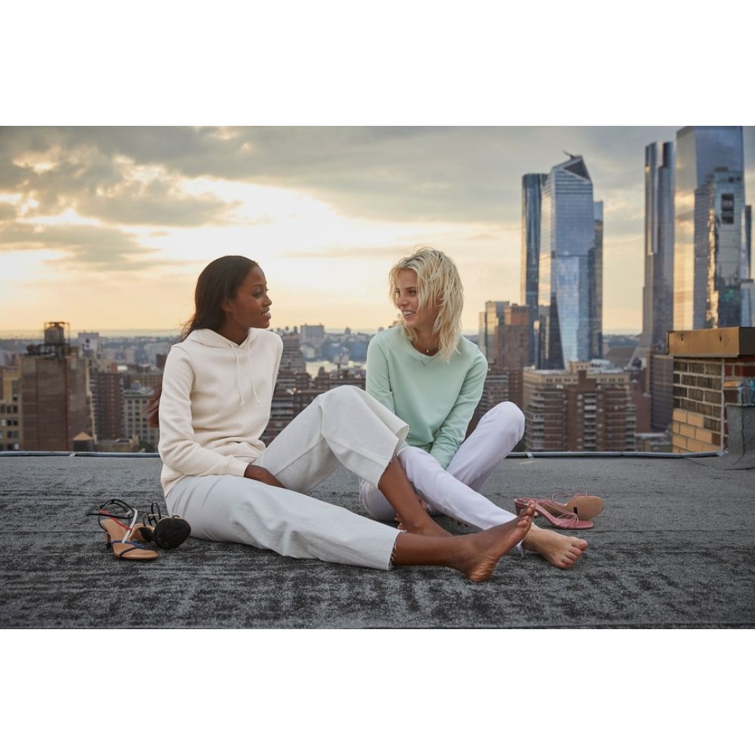 Свитшот женский BNC Inspire (Organic), серо-голубой