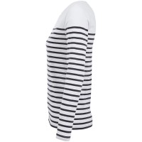 Футболка женская с длинным рукавом Matelot LSL Women, белая с темно-синим, L