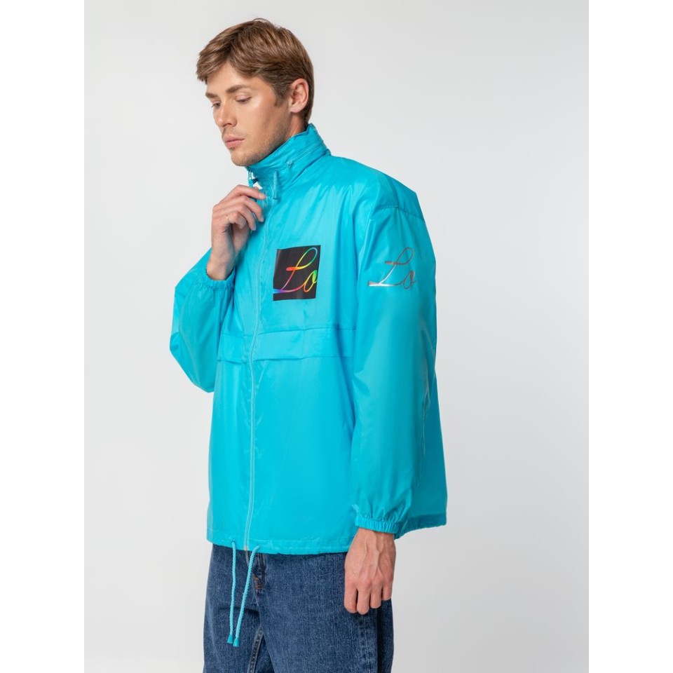 Ветровка из нейлона Surf 210 бирюзовая, S
