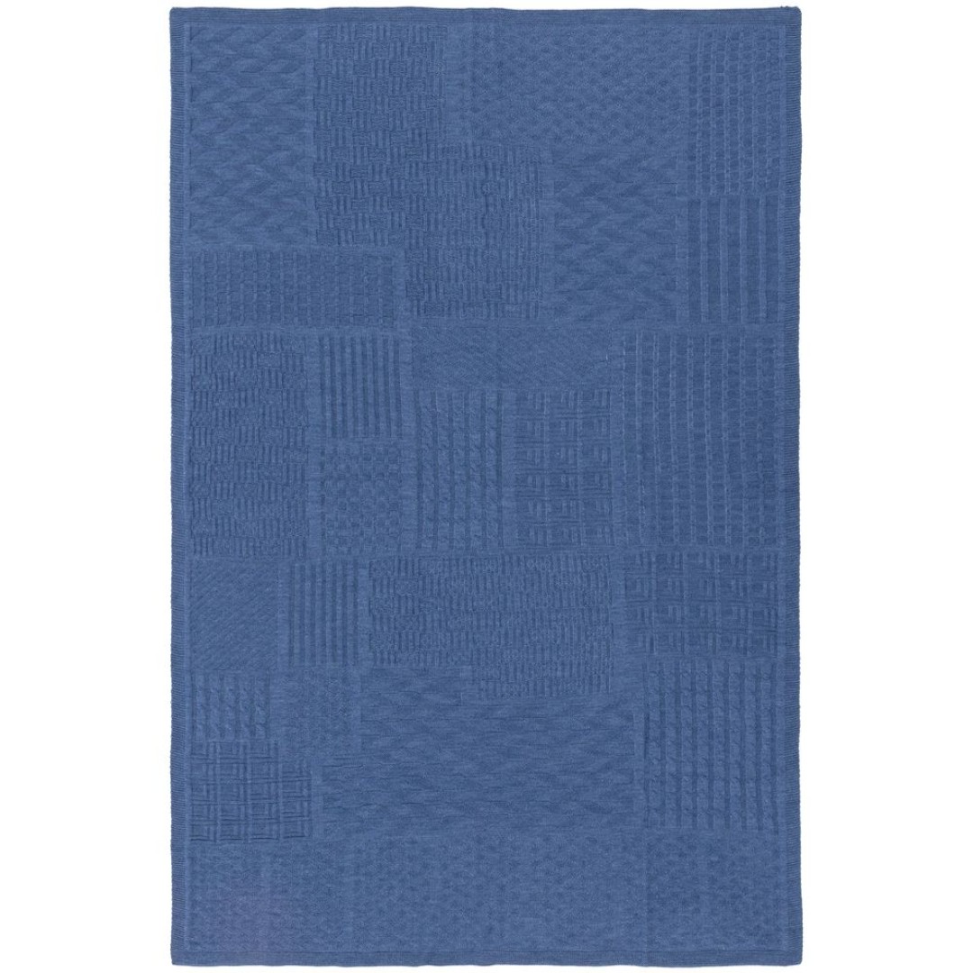 Плед Snippet, синий меланж (джинс)