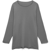 Лонгслив унисекс Siluetti Fuori, серый, размер S/M