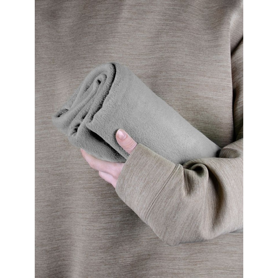 Флисовый плед Warm&Peace, серый