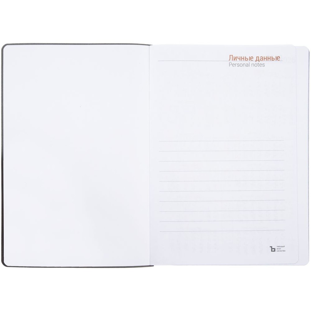 Ежедневник Flexpen Color, датированный, серый