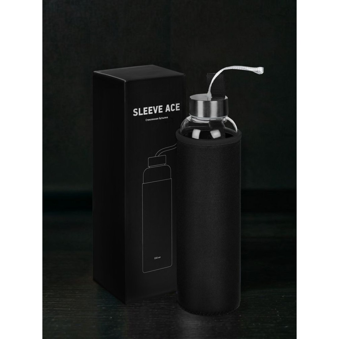 Бутылка для воды Sleeve Ace, черная