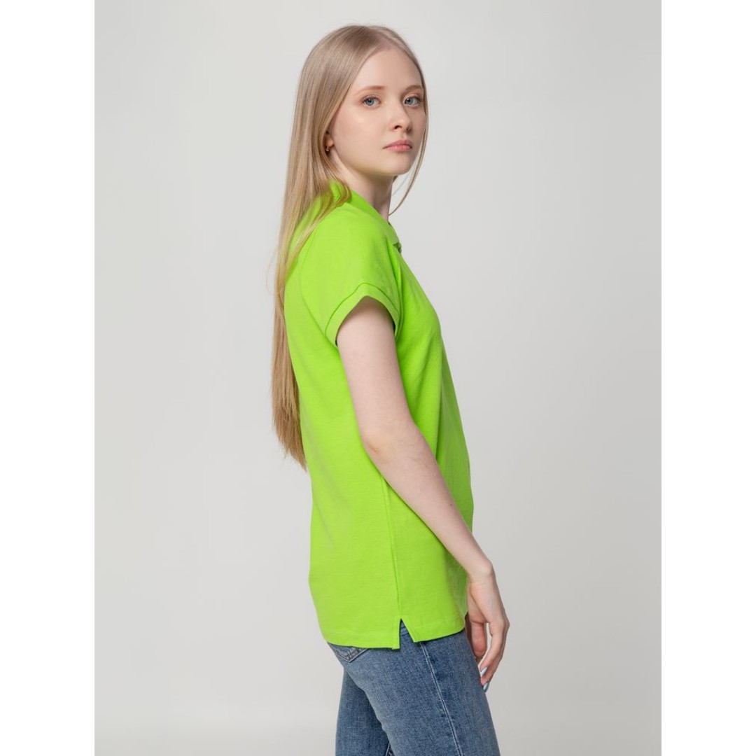 Рубашка поло женская Virma lady, зеленое яблоко, размер XXL