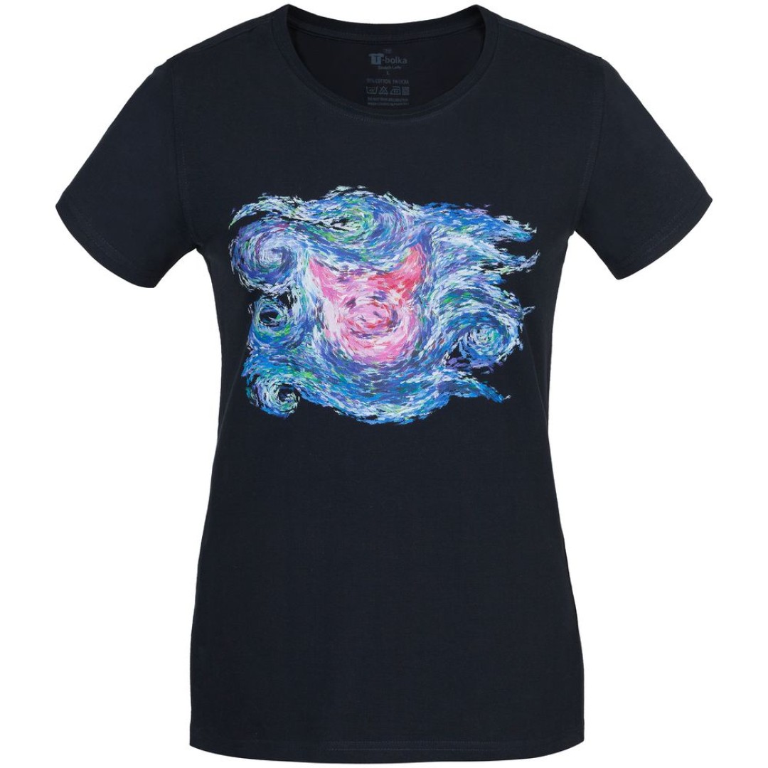 Футболка женская «Ван-Пиг», синий, S