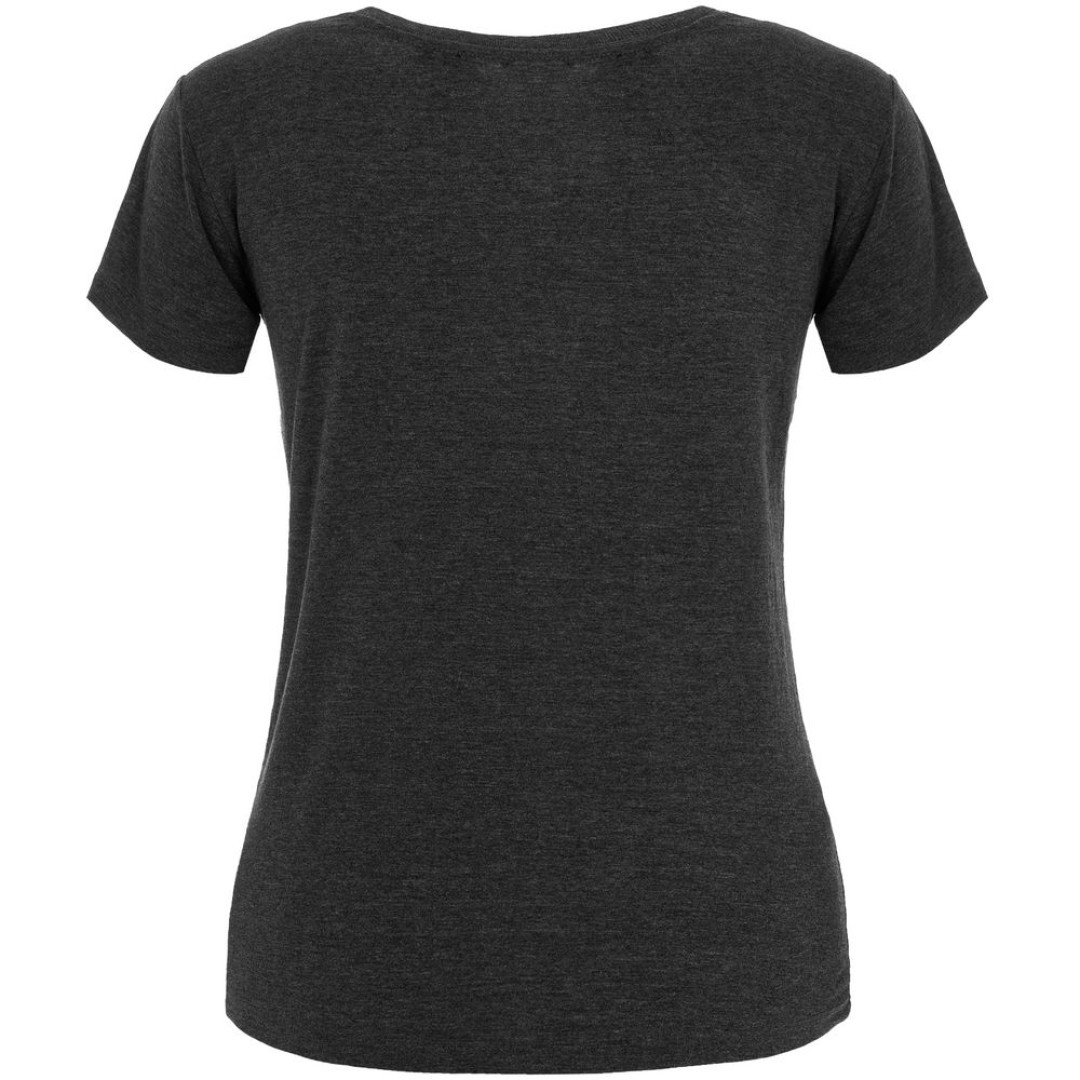 Футболка женская Chakraday, черный меланж, S