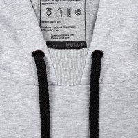 Худи оверсайз «Чистая соль», серый меланж, XS/S (44-46)