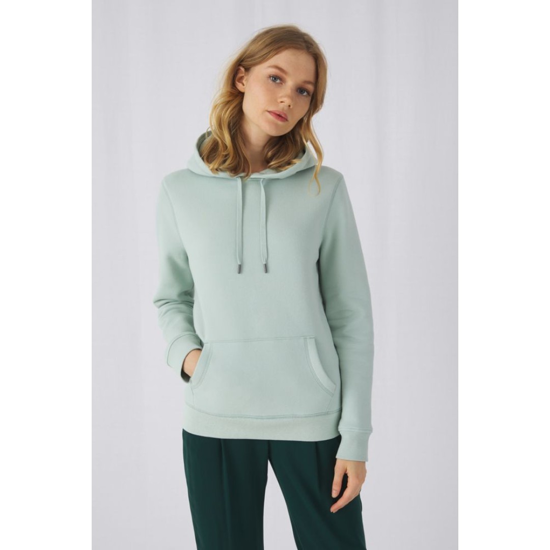 Толстовка с капюшоном женская Queen, розовая, L