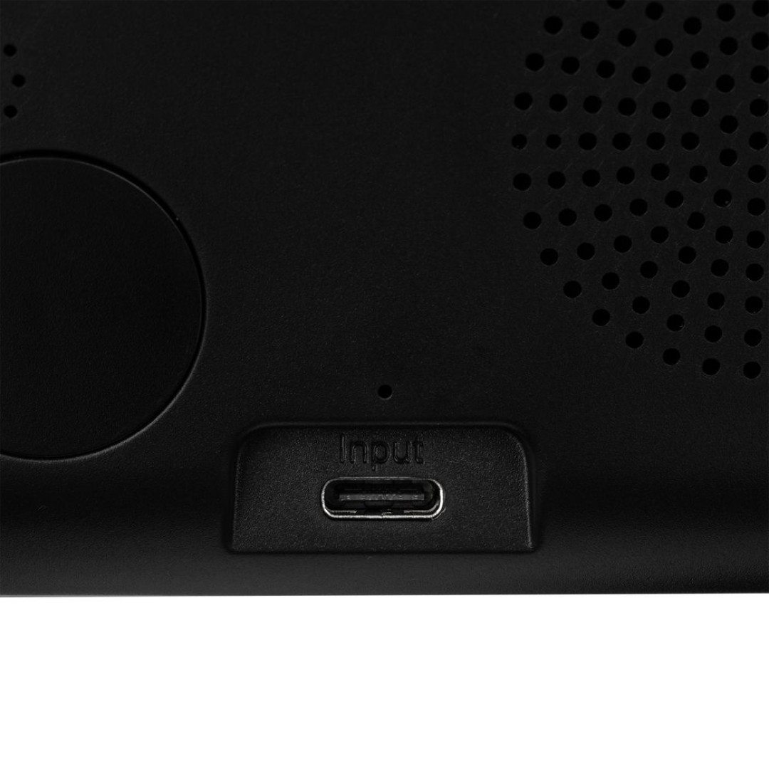 Станция беспроводной зарядки с часами Electron, ver.2, черная