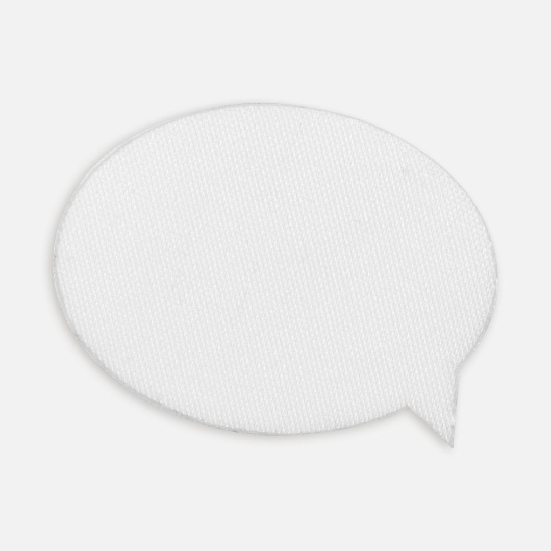 Наклейка тканевая Lunga Bubble, M, белая