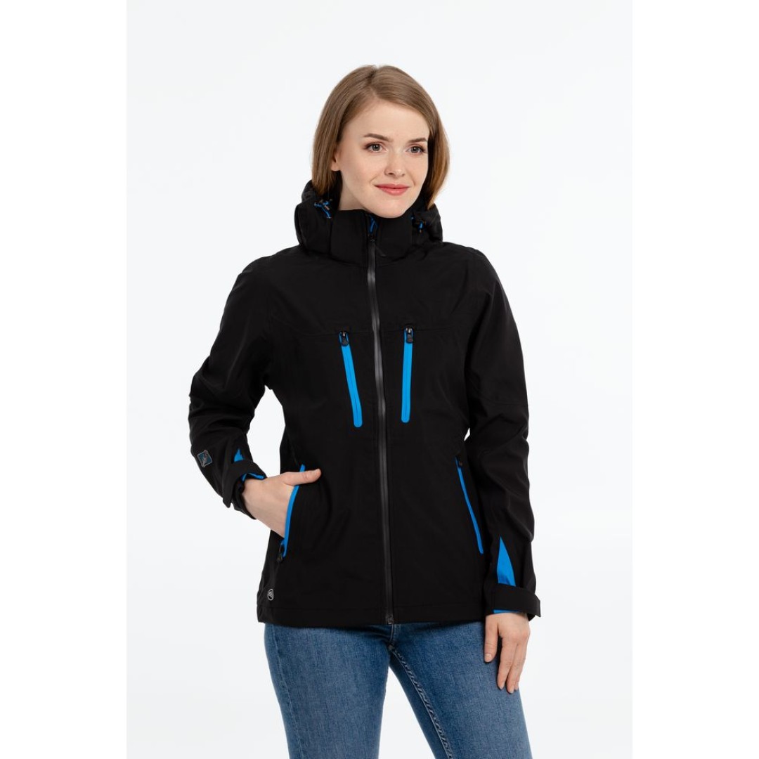 Куртка софтшелл женская Patrol черная с красным, XS