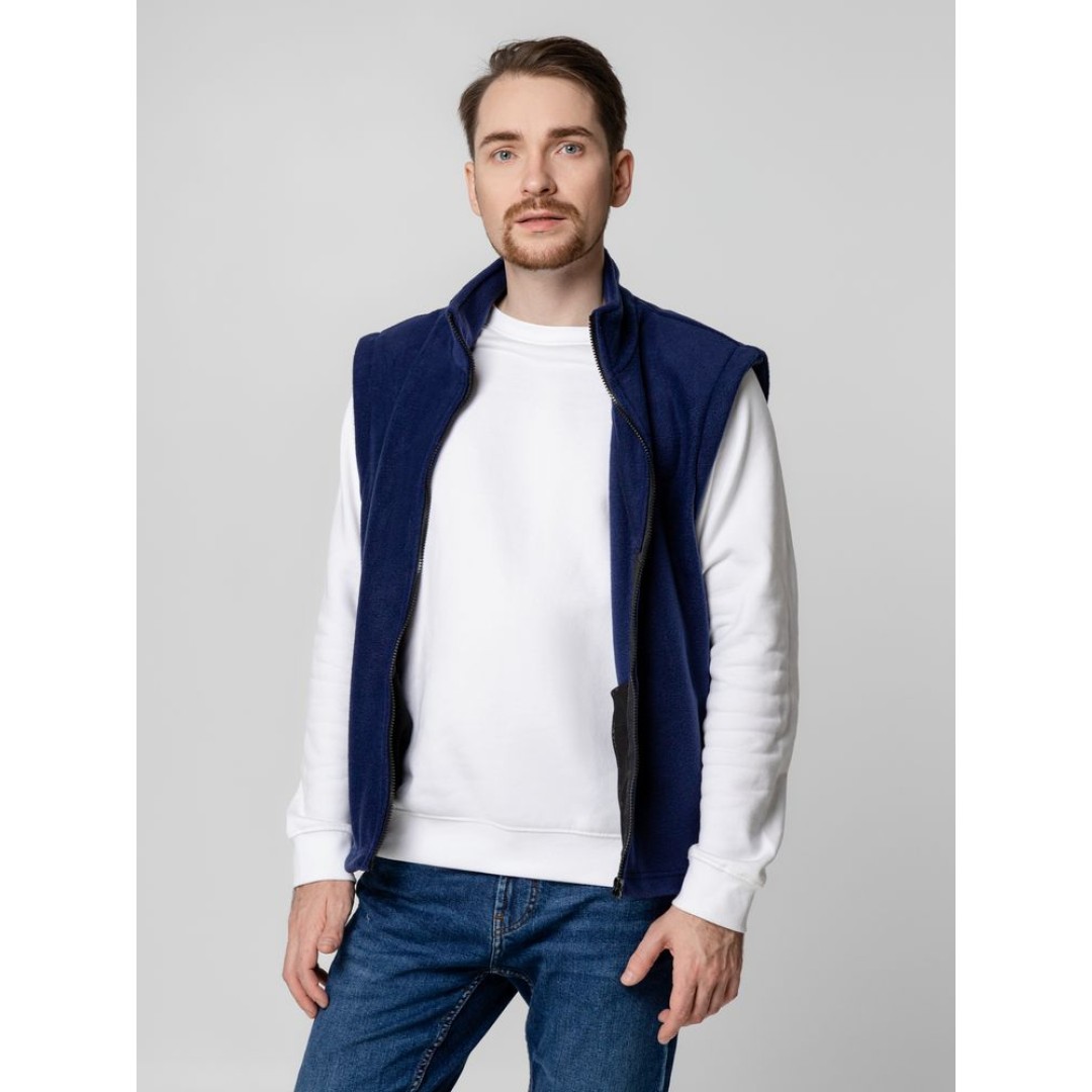 Жилет флисовый Manakin, темно-синий, размер XS/S