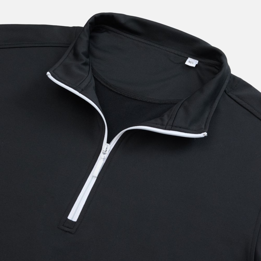 Свитшот на молнии из бифлекса Morfiss, черный, размер XS/S