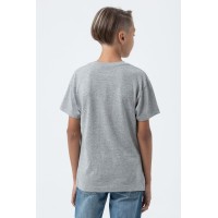 Футболка детская Regent Fit Kids, серый меланж, на рост 96-104 см (4 года)