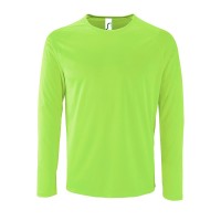 Футболка с длинным рукавом Sporty LSL Men неоново-зеленая, S