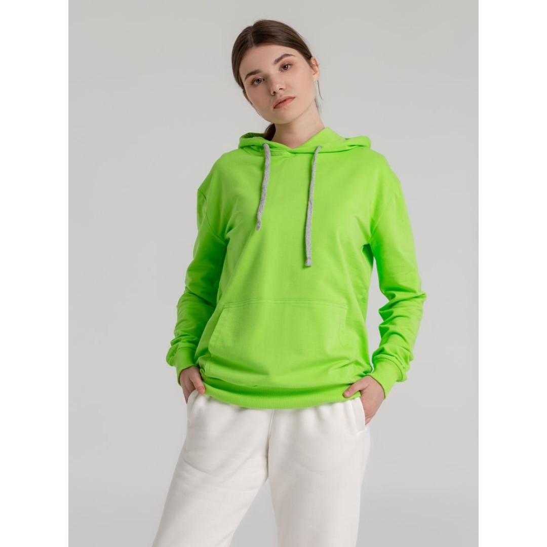 Толстовка с капюшоном Unit Kirenga зеленое яблоко, XS