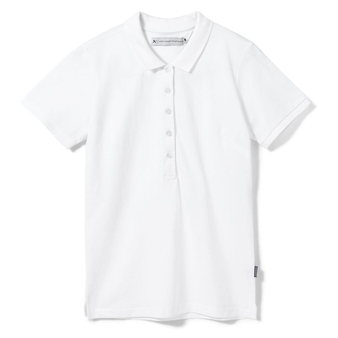 Рубашка поло женская Neptune белая, XXL