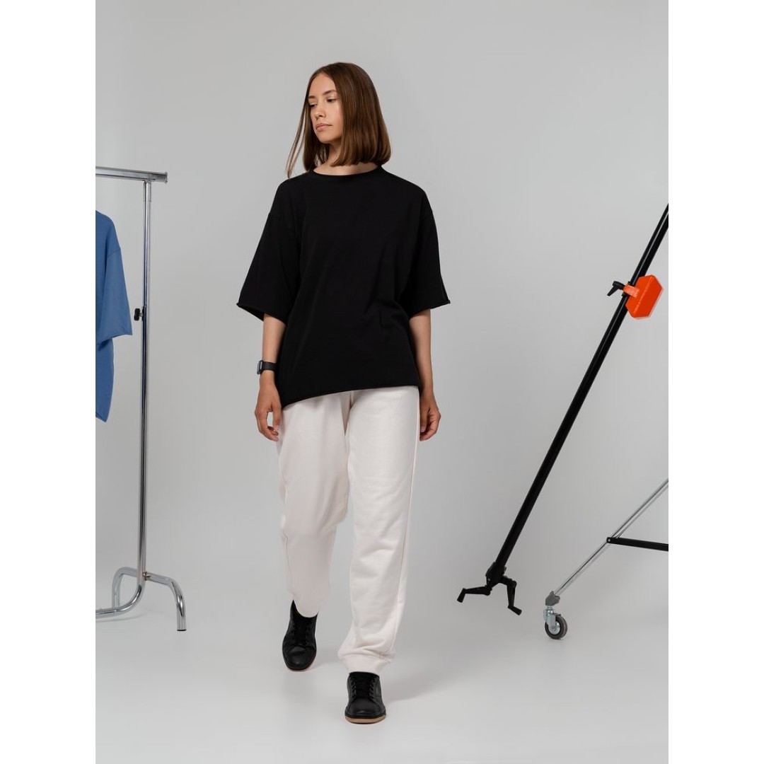 Футболка оверсайз Vozduh 2.0, черная, размер XL/XXL