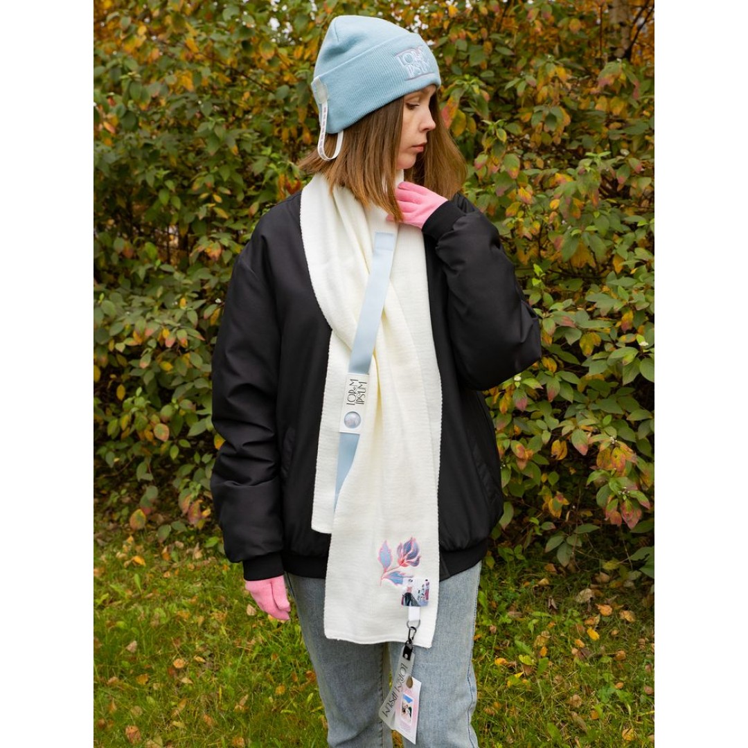 Шарф Urban Flow, молочно-белый