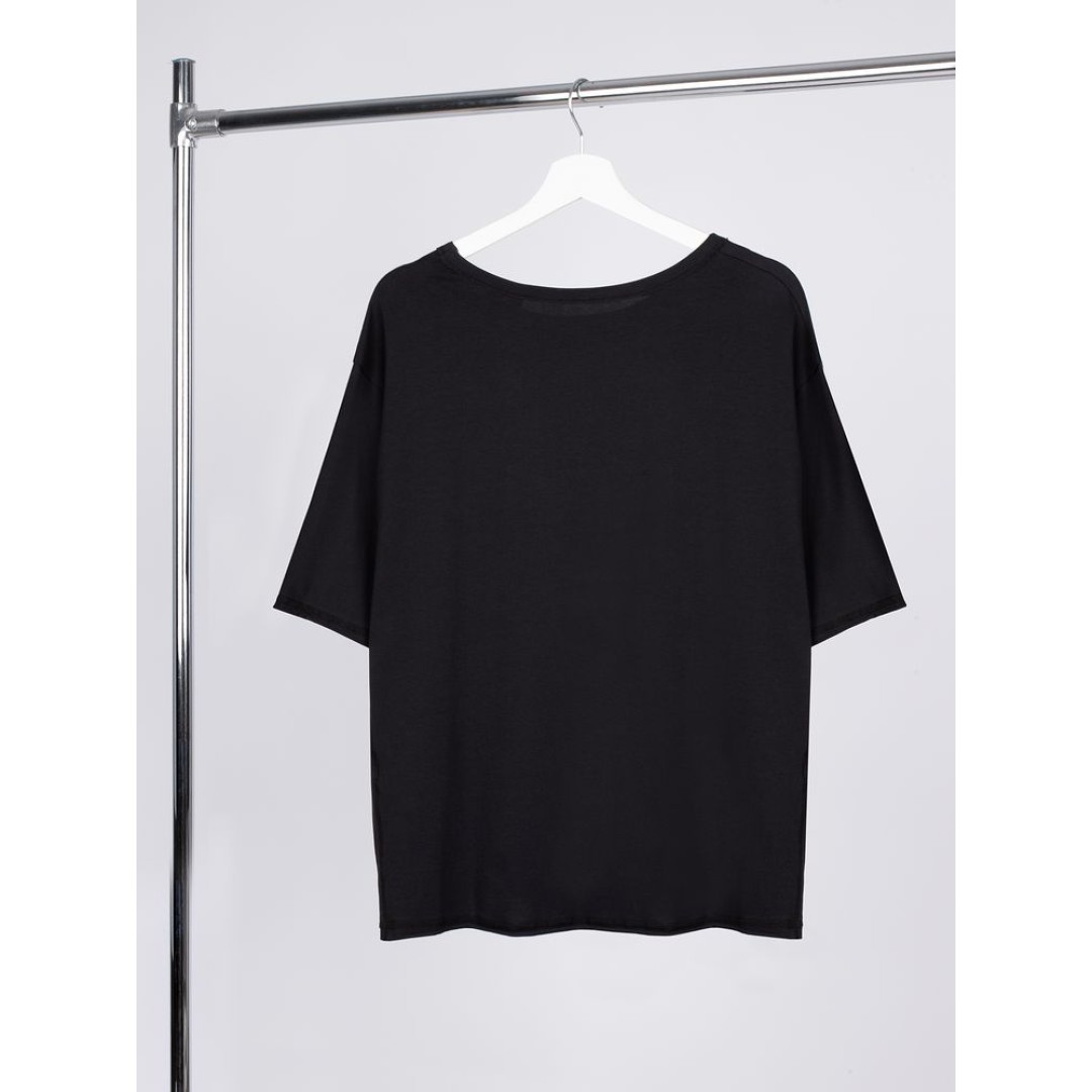 Футболка оверсайз унисекс Vozduh, черная, размер XL/XXL