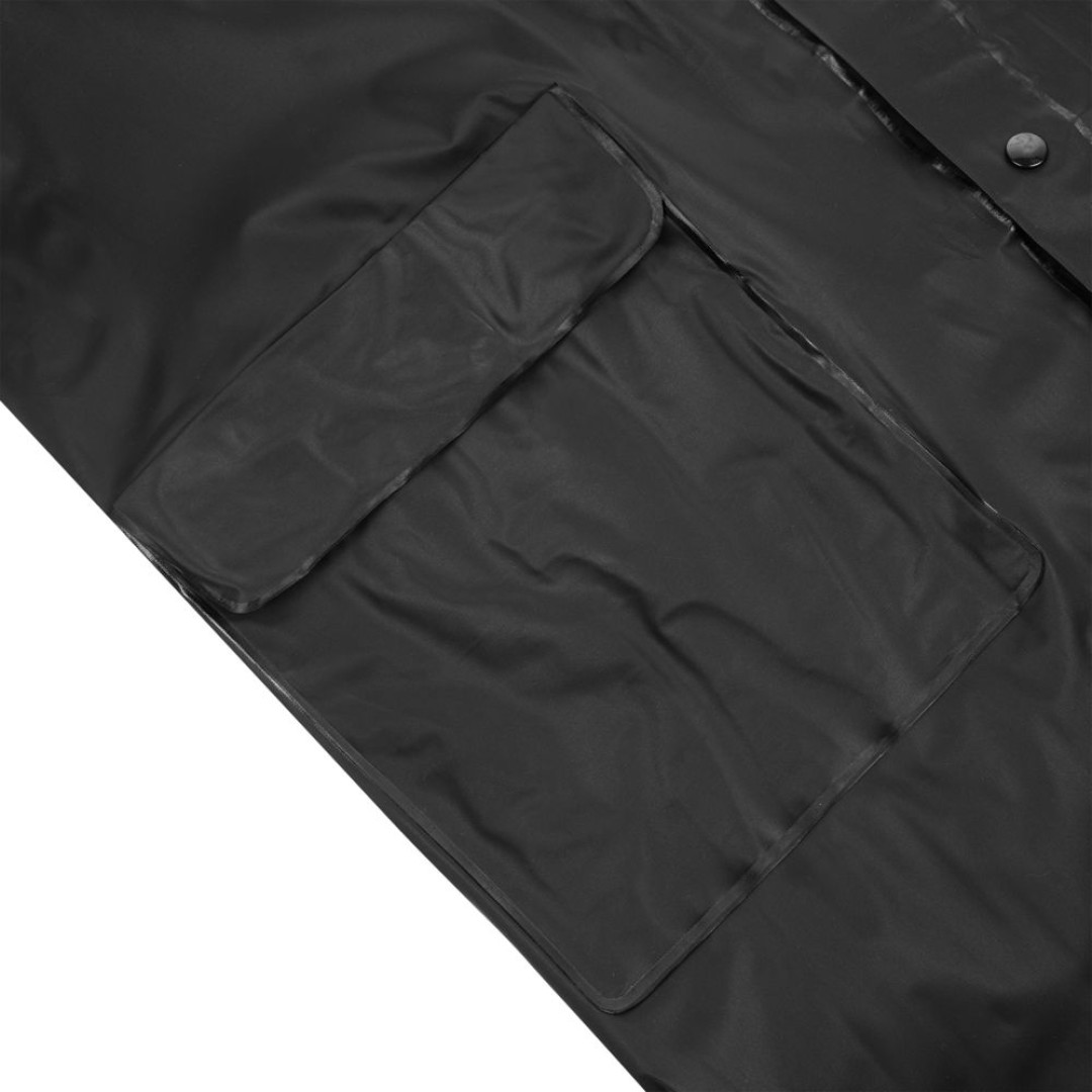 Дождевик детский RainDrop Kids, черный, 8 лет (рост 118-128)