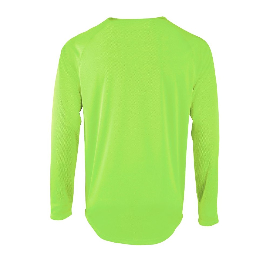 Футболка с длинным рукавом Sporty LSL Men неоново-зеленая, M
