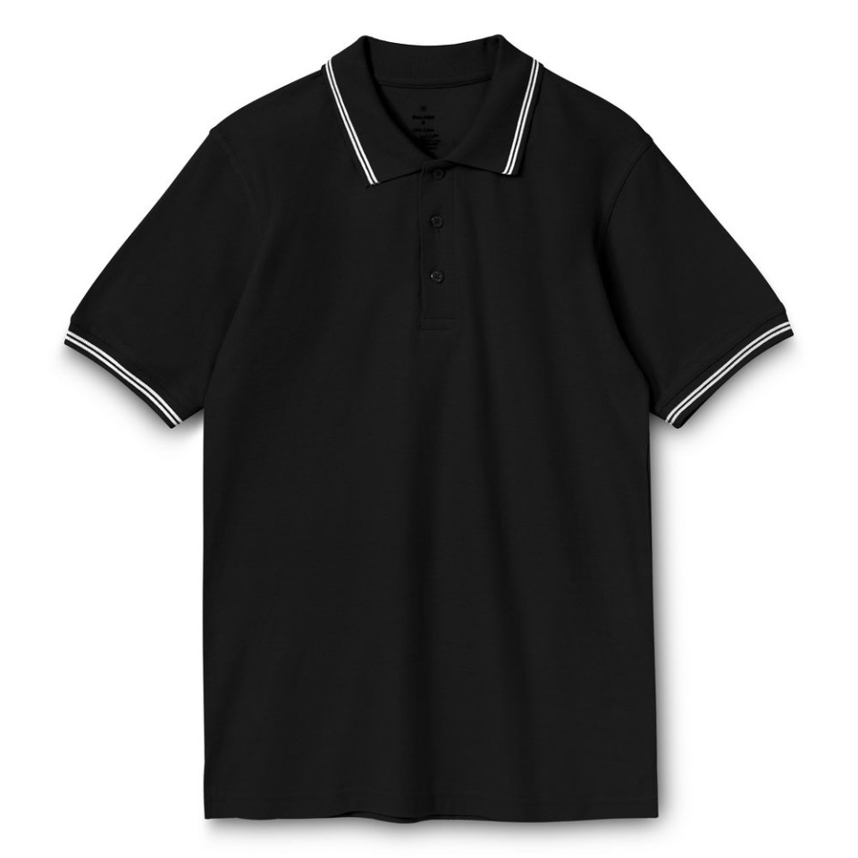 Рубашка поло Virma Stripes, черная, S