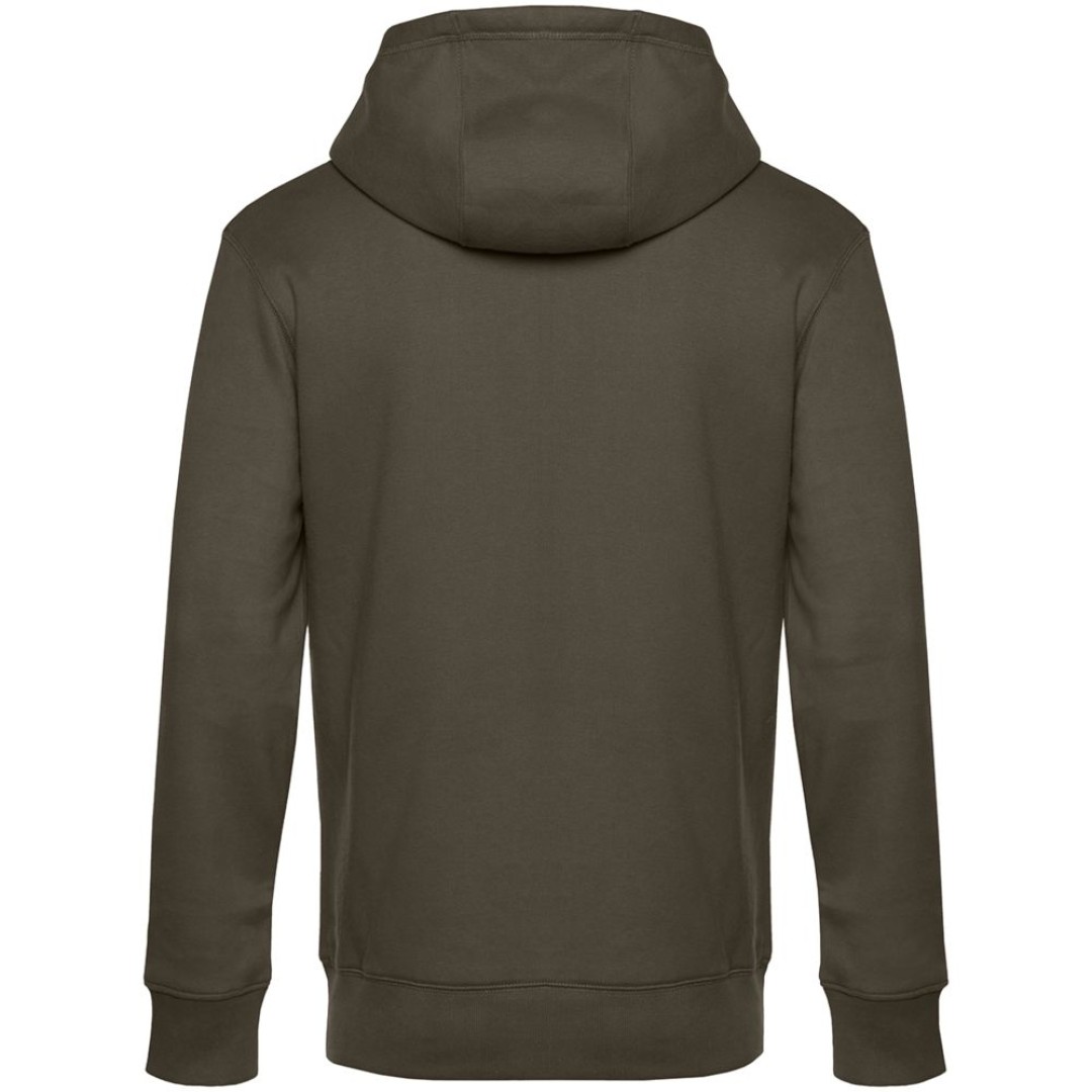 Толстовка с капюшоном унисекс King, хаки, L