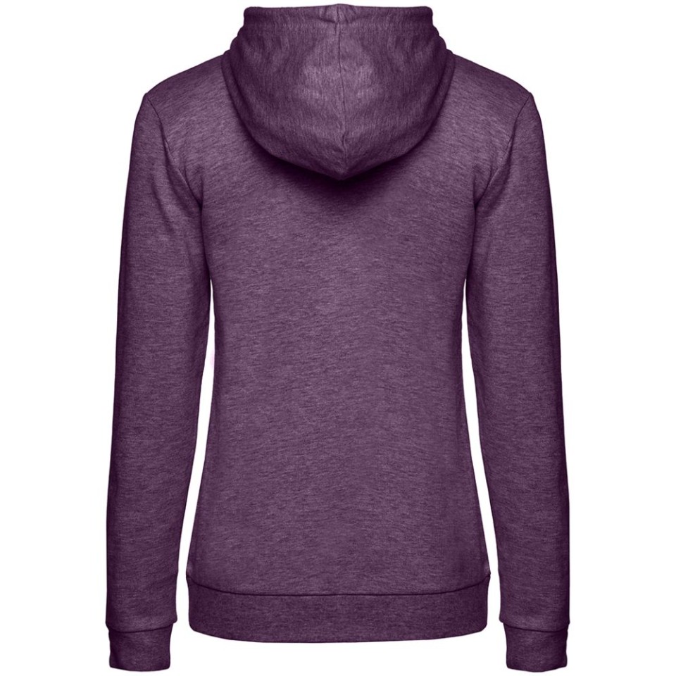 Толстовка с капюшоном женская Hoodie, фиолетовый меланж, L