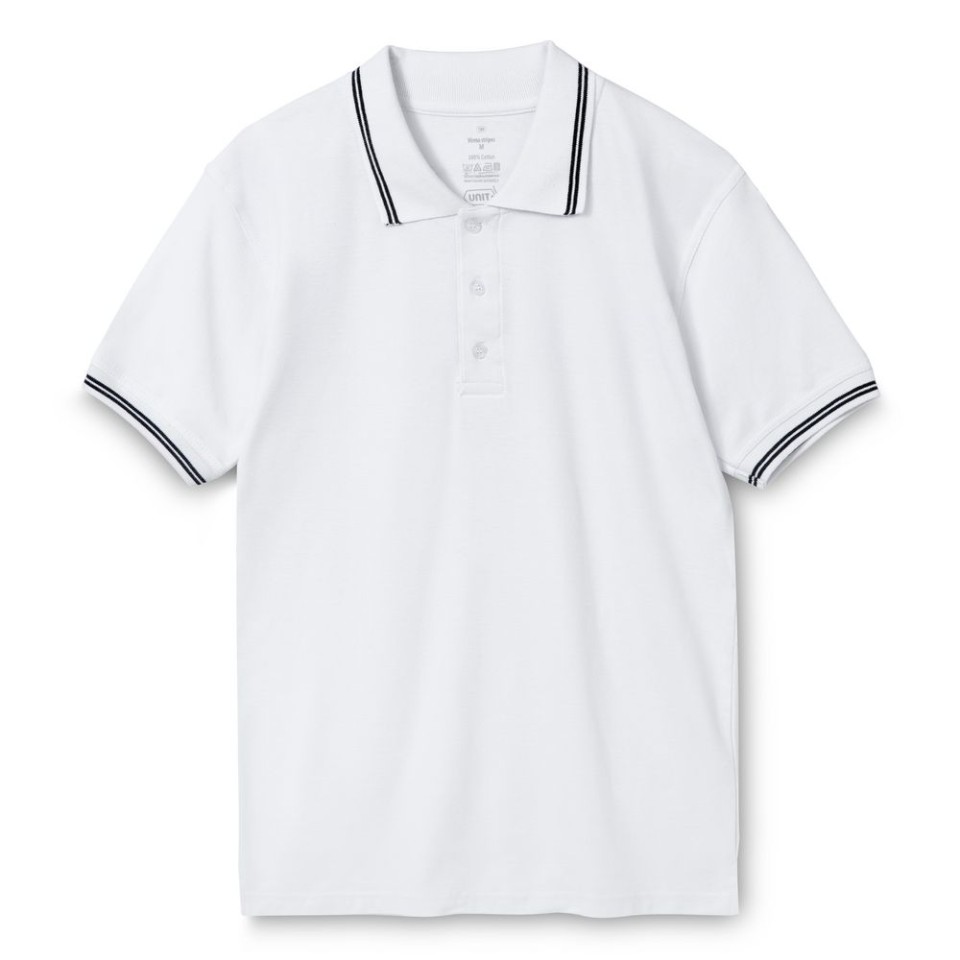 Рубашка поло Virma Stripes, белая, XL