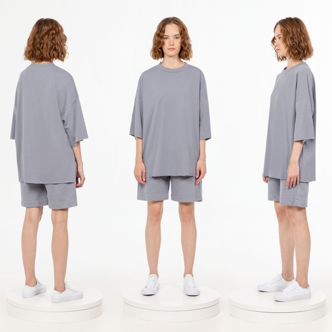 Футболка унисекс T1, серая, размер XS/S